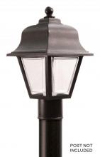 Wave Lighting 220TC-BK - MARLEX PROVIDENCE POST LANTERN