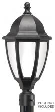 Wave Lighting S11TL-BK - EVERSTONE POST LANTERN BLACKSTONE W/OPAL LENS