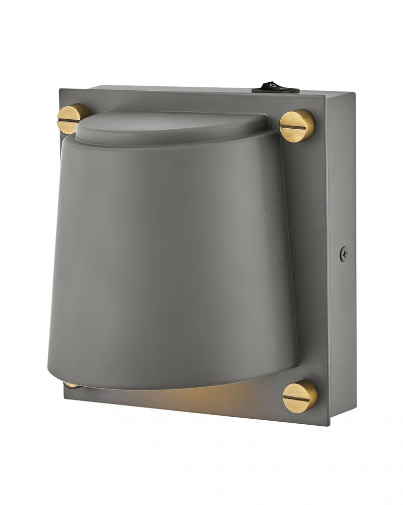 Single Light Sconce Matte Gray