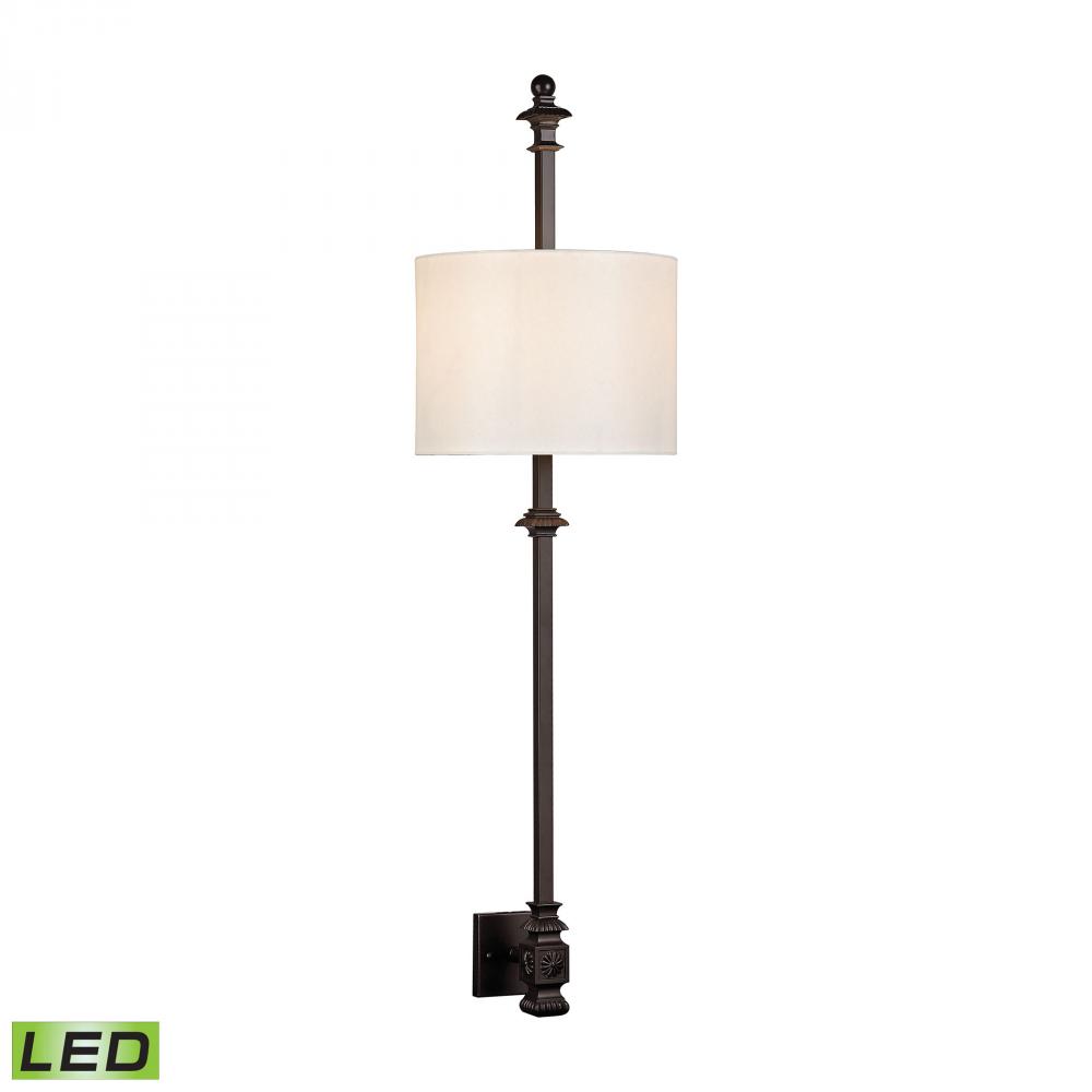 Torch Sconces 2 Light LED Wall Sconce In Oil Rubbed Bronze