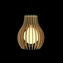 Accord Lighting 1236.49 - Stecche Di Legno Accord Pendant 1236